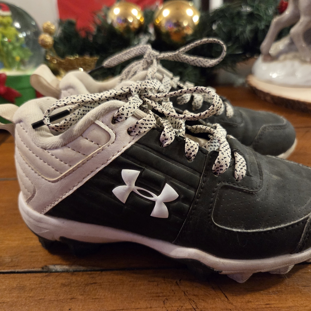 Under Armour Kids Black and White Sneakers